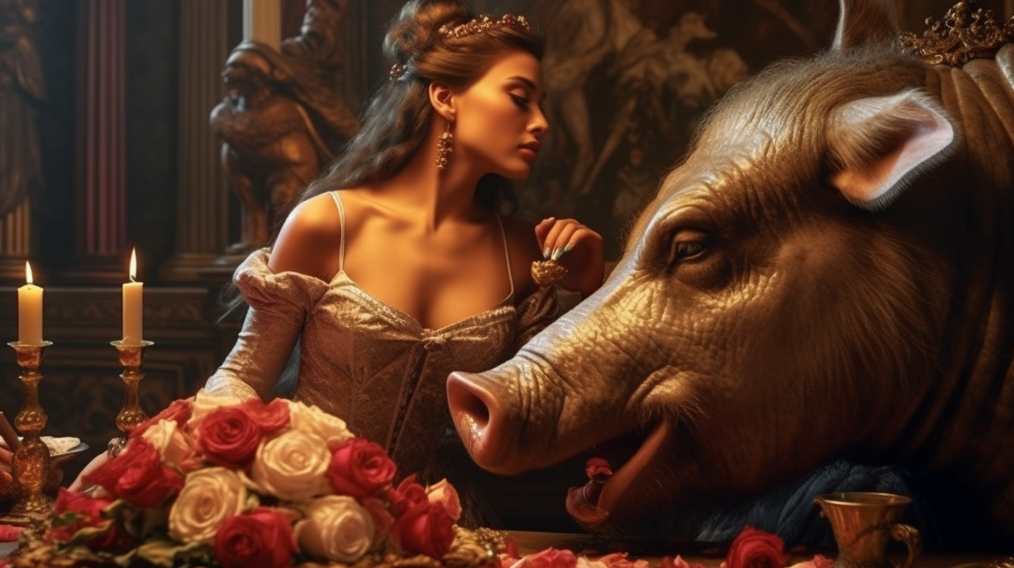 3000_Gorgeous_lady_kisses_a_mighty_pig_at_the_feast_tabl_06aaf6fd-936b-43ce-9641-131822bf0547-3.png