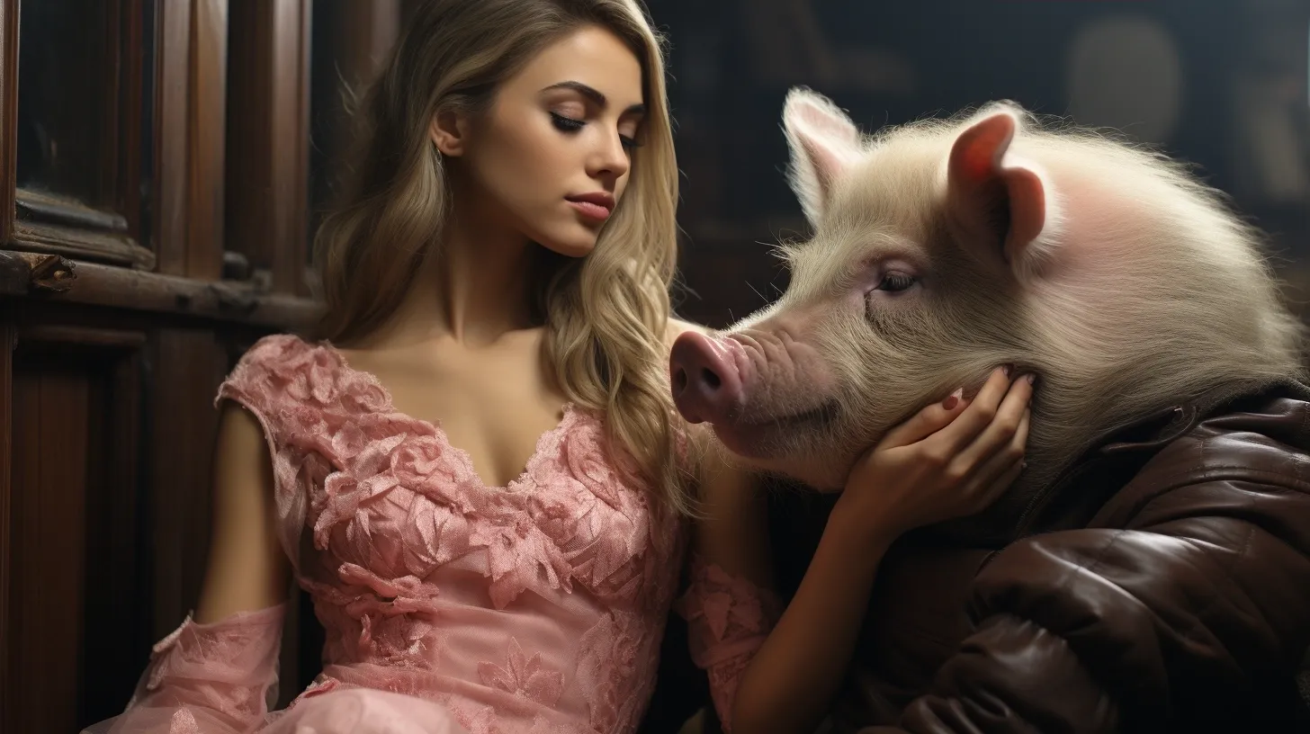 3141_A_huge_bald_pig_sniffs_a_gorgeous_lady_photorealist_b88be559-f79e-4516-a7be-e43a61c36e8c-3.webp