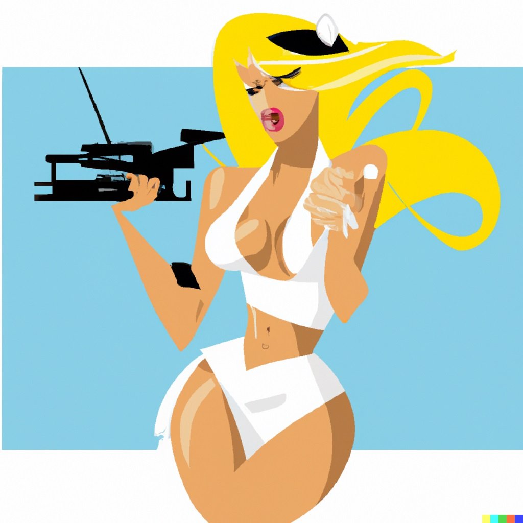 DALL·E 2023-03-08 10.56.22 - Pamela Anderson in swimsuit  with a machine gun.jpg